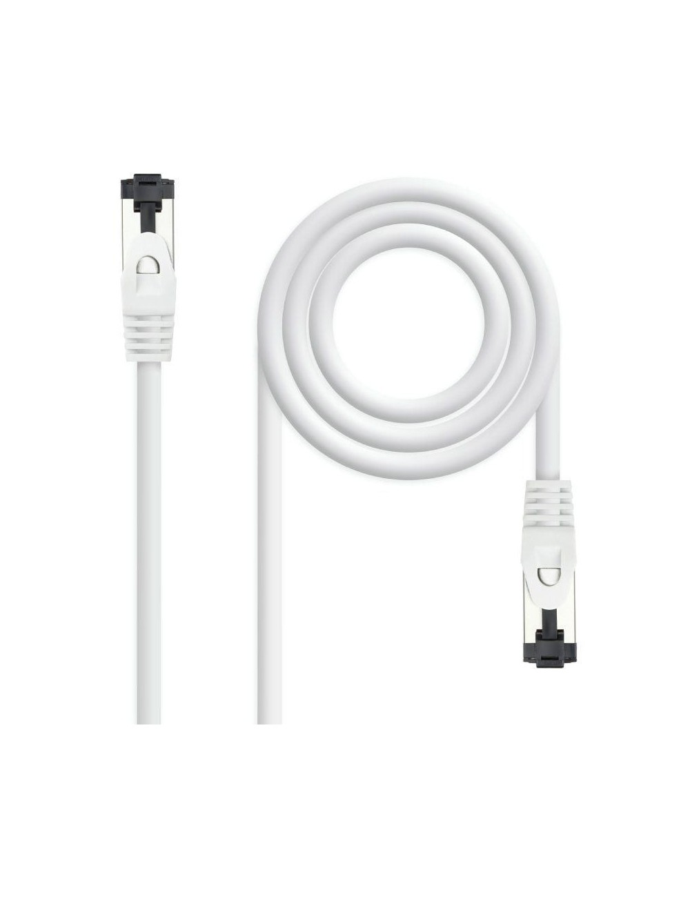 Cable de Red RJ45 SSTP Nanocable 10.20.2001-W Cat.8.1/ 1m/ Blanco