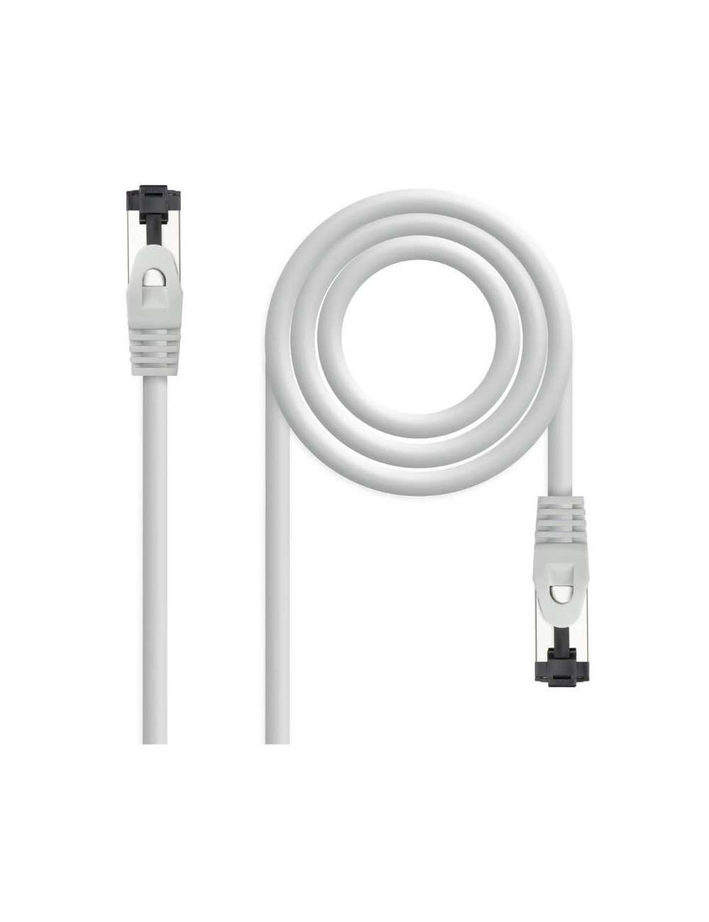 Cable de Red RJ45 SSTP Nanocable 10.20.2015 Cat.8.1/ 15m/ Gris