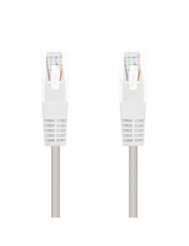 Cable de Red RJ45 UTP Nanocable 10.20.0110-W Cat.5/ 10m/ Blanco