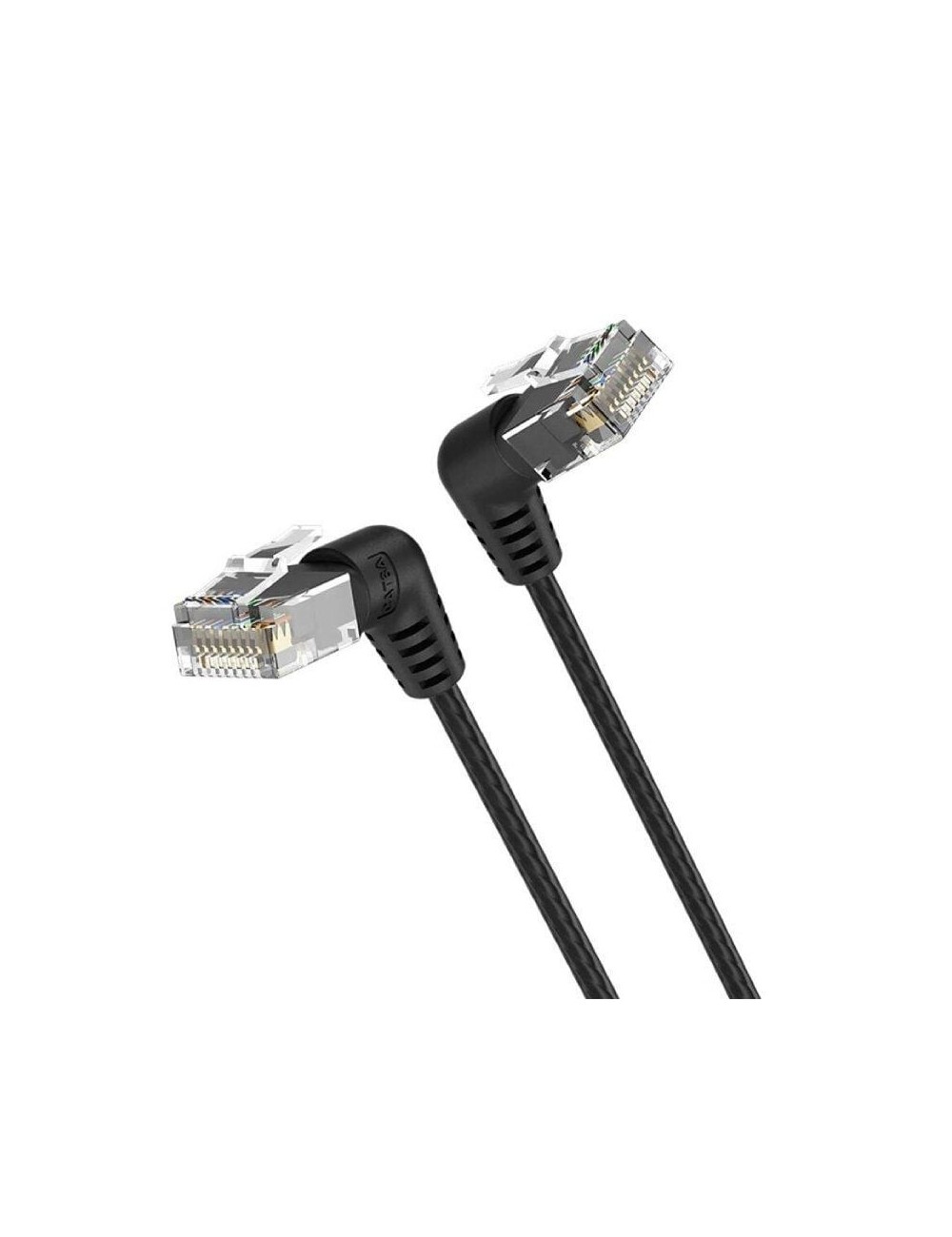 Cable de Red RJ45 UTP Vention IBOBG Cat.6A/ 1.5m/ Cabeza Rotatoria 360º/ Negro