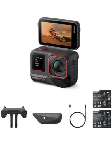 Cámara Digital Deportiva Insta360 Ace Pro 2 Pack de 2 Baterías/ 8K/ Ángulo de visión 180º/ Negra