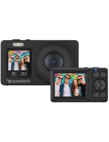 Cámara Digital Sunstech DCAM4825/ 48MP/ Zoom Óptico 18x/ Negra