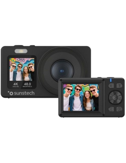 Cámara Digital Sunstech DCAM4825/ 48MP/ Zoom Óptico 18x/ Negra