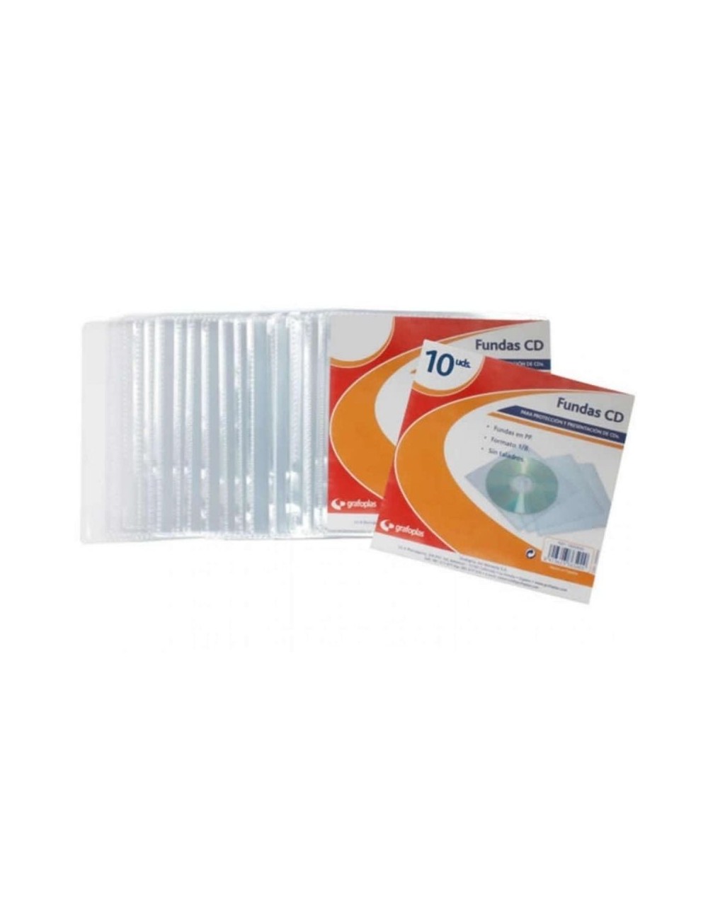 Funda CD Grafoplás 13650000/ 10 unidades