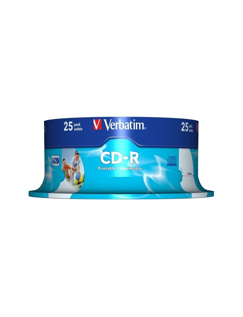 CD-R Verbatim AZO Imprimible 52X/ Tarrina-25uds