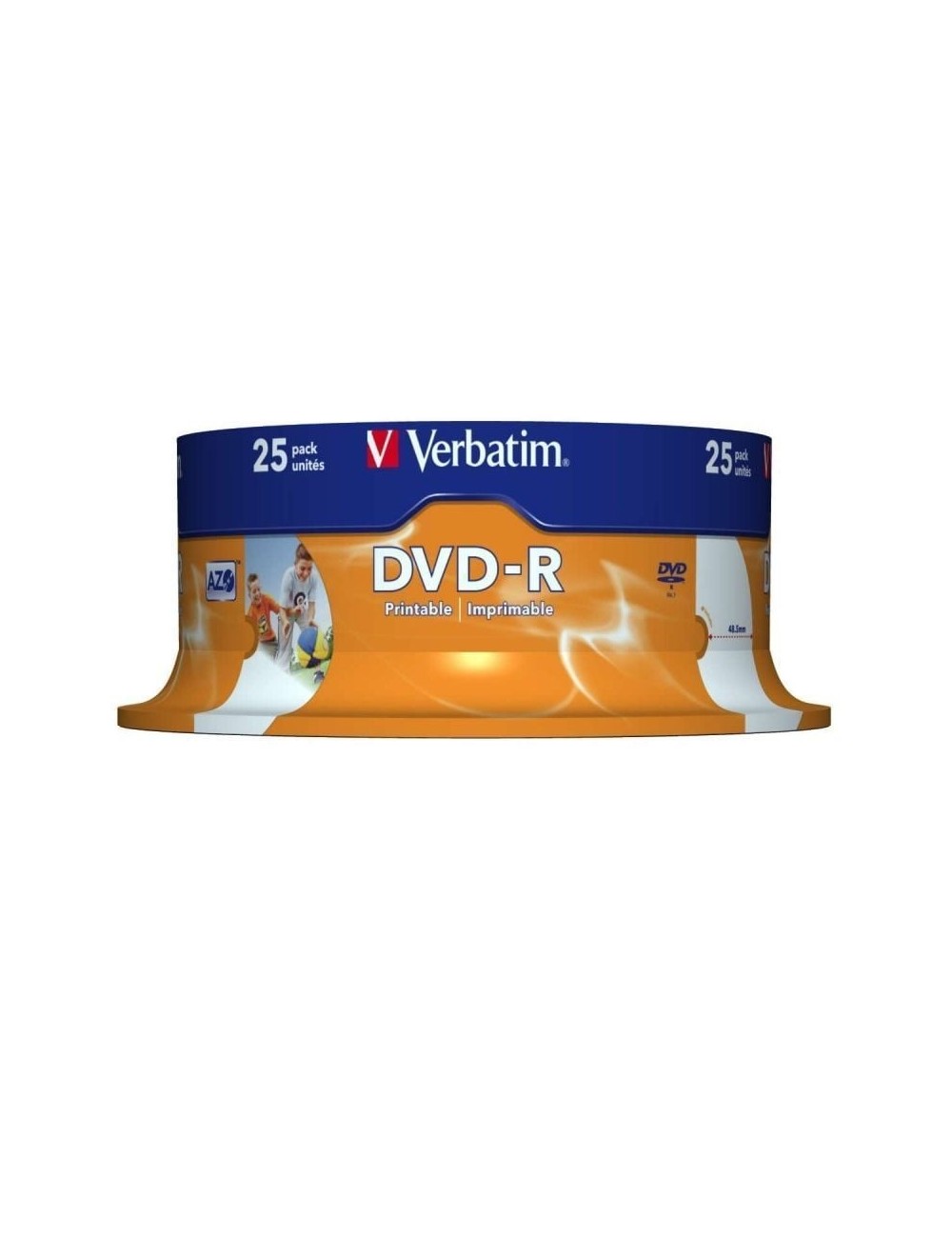 DVD-R Verbatim Imprimible 16X/ Tarrina-25uds