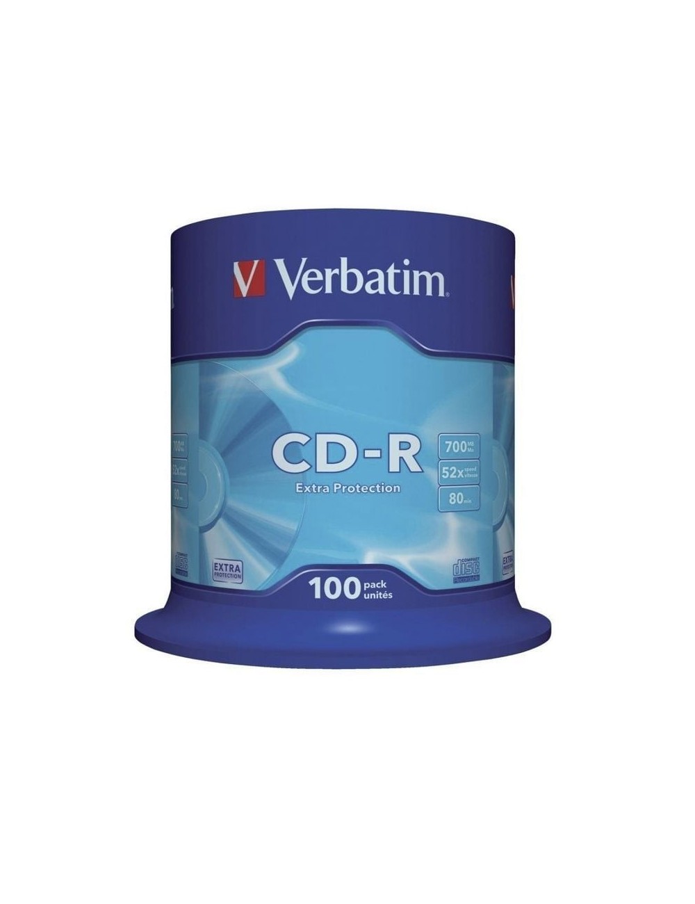 CD-R Verbatim Datalife 52X/ Tarrina-100uds