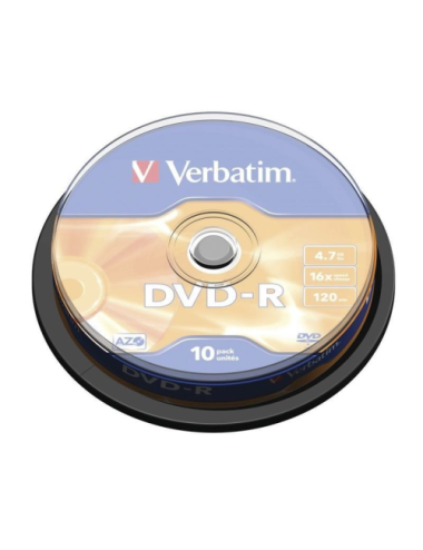 DVD-R Verbatim Advanced AZO 16X/ Tarrina-10uds