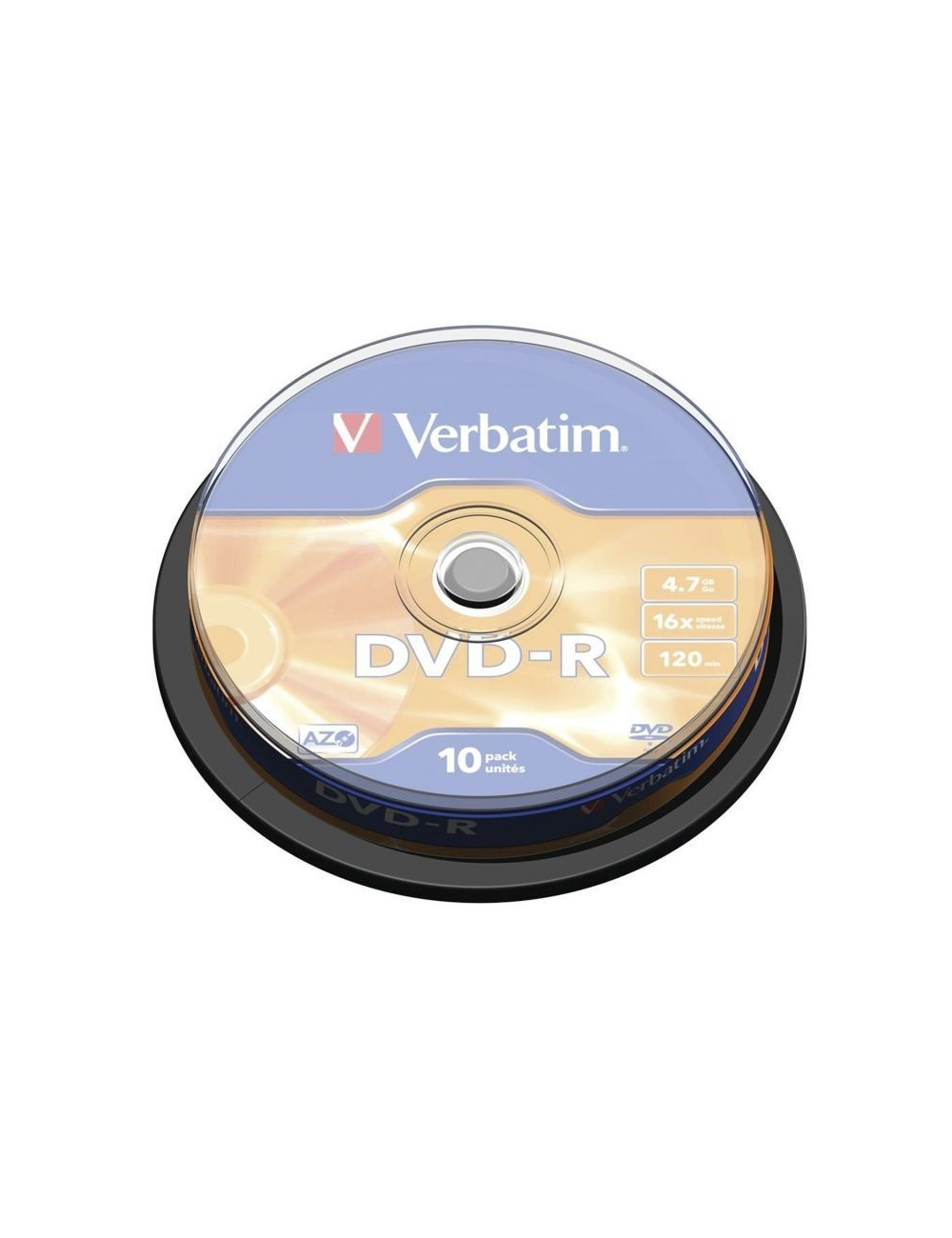 DVD-R Verbatim Advanced AZO 16X/ Tarrina-10uds