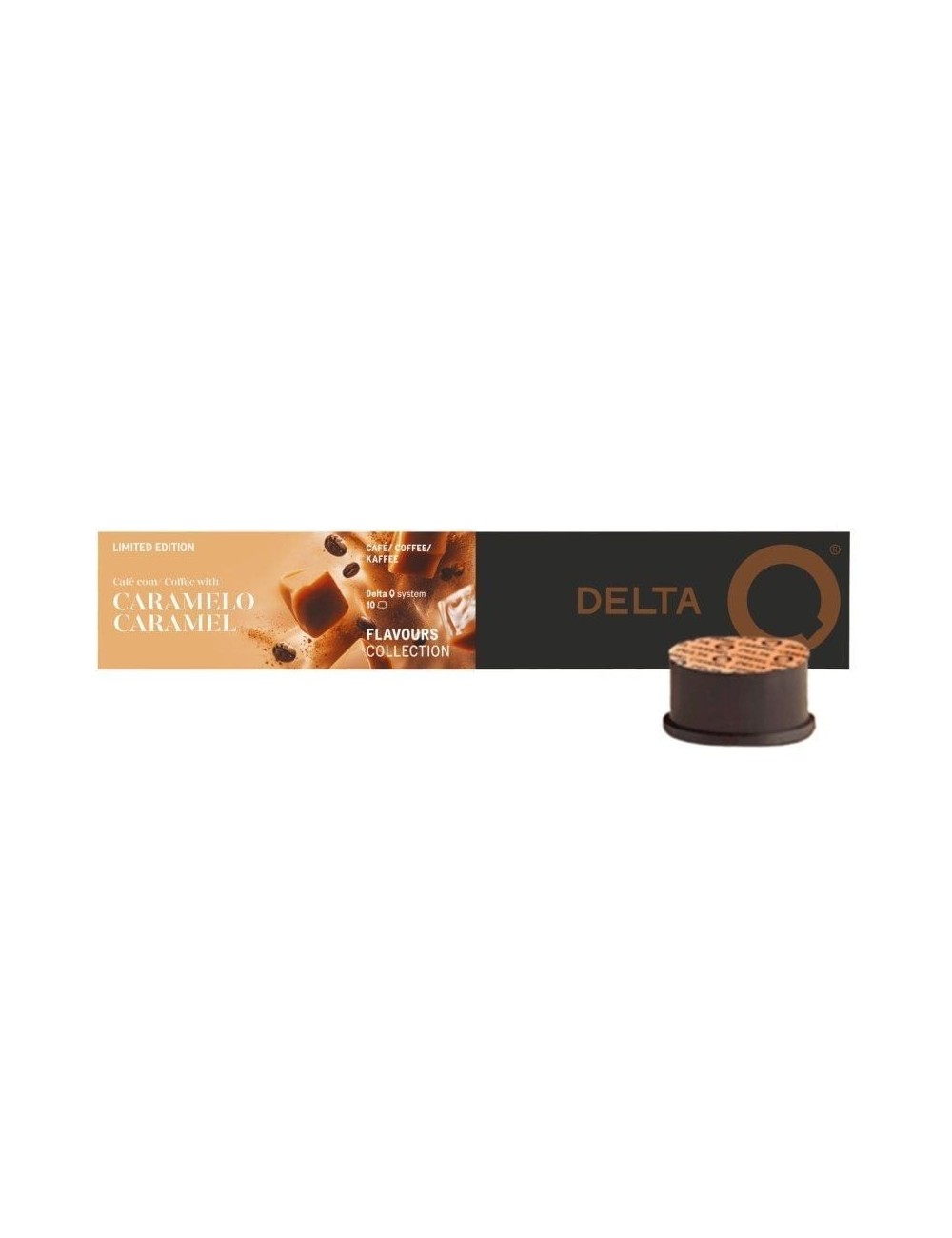 Cápsula Delta Caramelo para cafeteras Delta/ Caja de 10