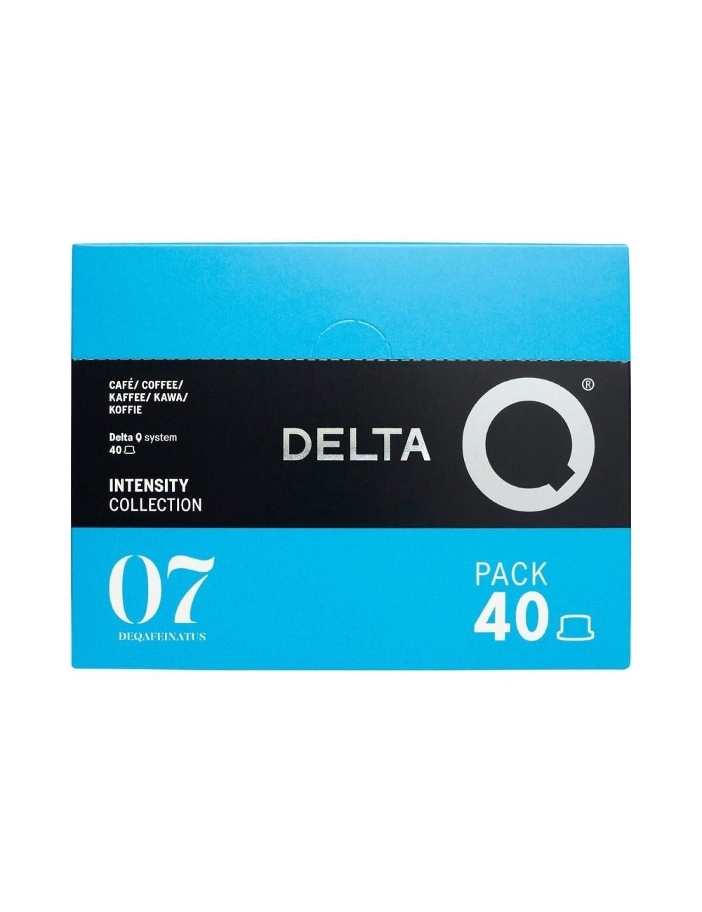 Cápsula Delta DeQafeinatus para cafeteras Delta/ Caja 40