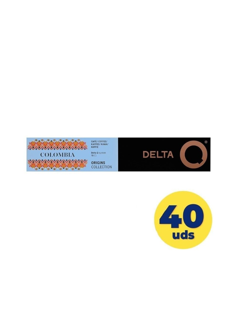 Cápsula Delta Q Colombia para cafeteras Delta/ Caja de 40
