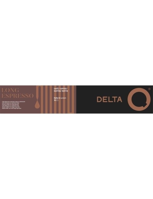 Cápsula Delta Delta Q-Long Espresso para cafeteras Delta/ Caja de 10