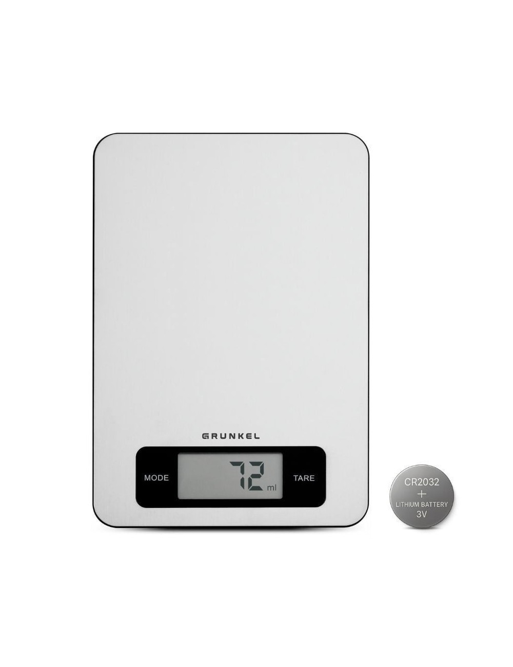 Báscula de Cocina Electrónica Grunkel BC-COOKXT/ hasta 5kg/ Plata