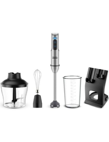 Batidora de mano Grunkel BM-2000SET/ 2000W/ Capacidad 0.8L/ Incluye Vaso, Picadora, Varilla y Soporte