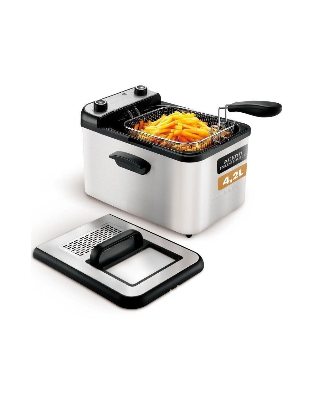 Freidora Grunkel Maxi Fry Pro/ 3000W/ Capacidad 4.2L