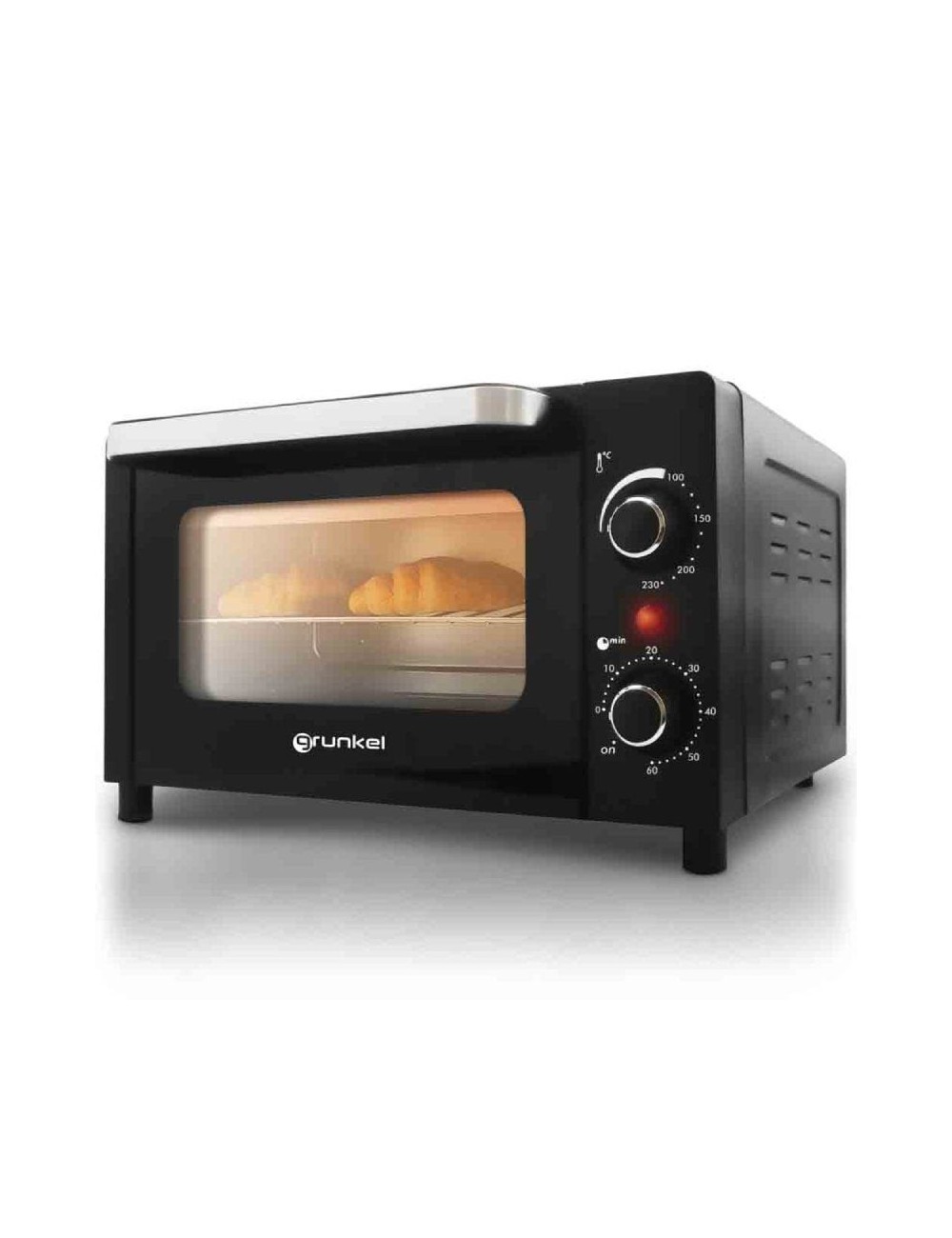 Horno de Sobremesa Grunkel HR-10MINI/ 1600W/ Capacidad 10L/ Negro