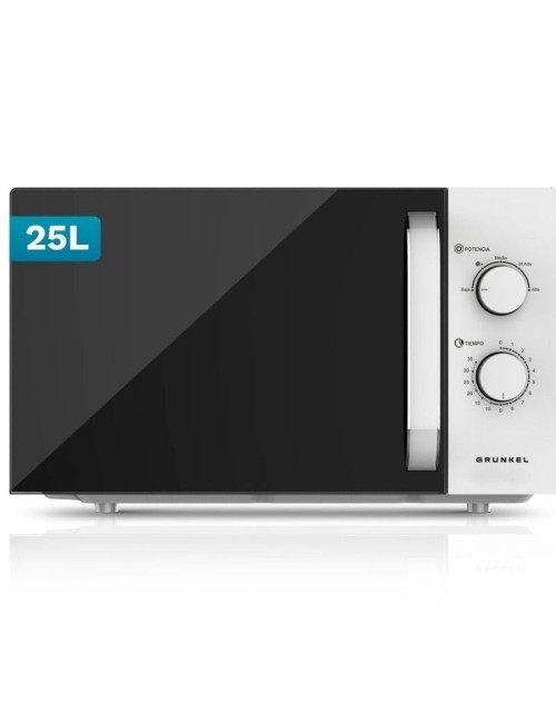 Microondas Grunkel MW-25EASY/ 850W/ Capacidad 25L/ Blanco
