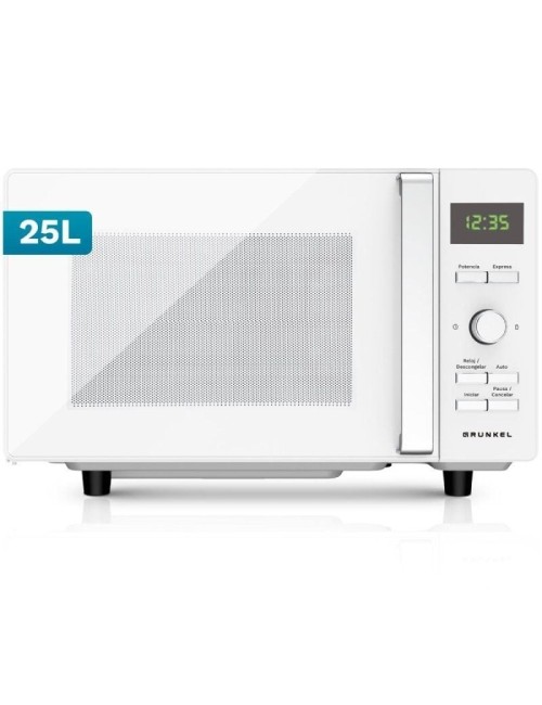 Microondas Grunkel MWD-25FLAT/ 800W/ Capacidad 25L/ Blanco