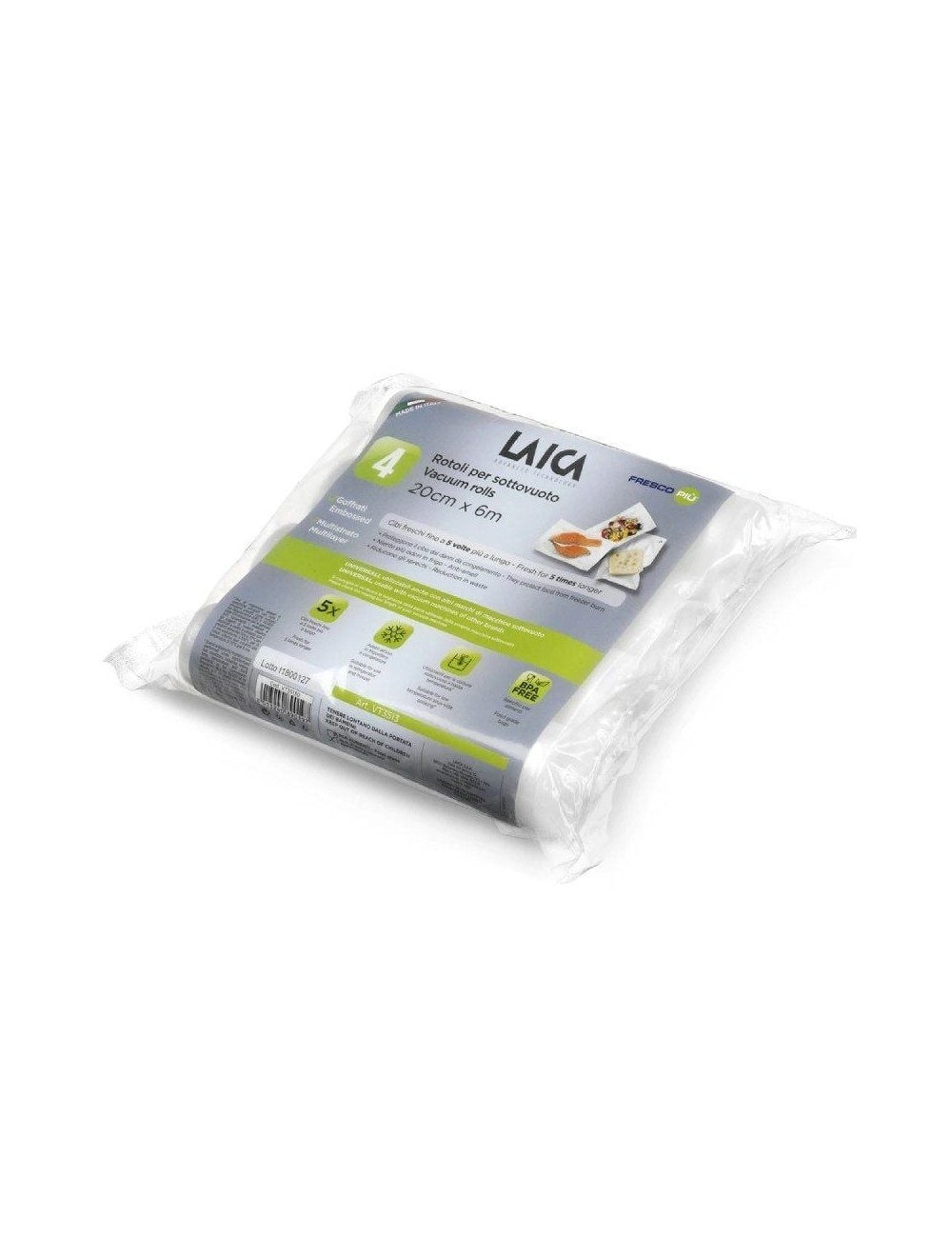 Bolsa para envasar al vacío Laica VT3513/ 20 x 600cm/ 4 Rollos