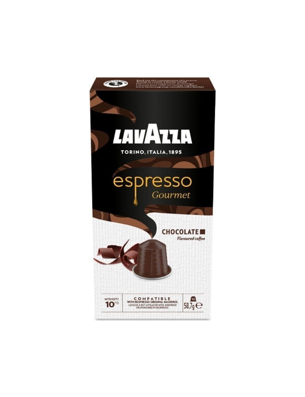 Cápsula Lavazza Espresso Gourmet Chocolate para cafeteras Nespresso/ Caja de 10