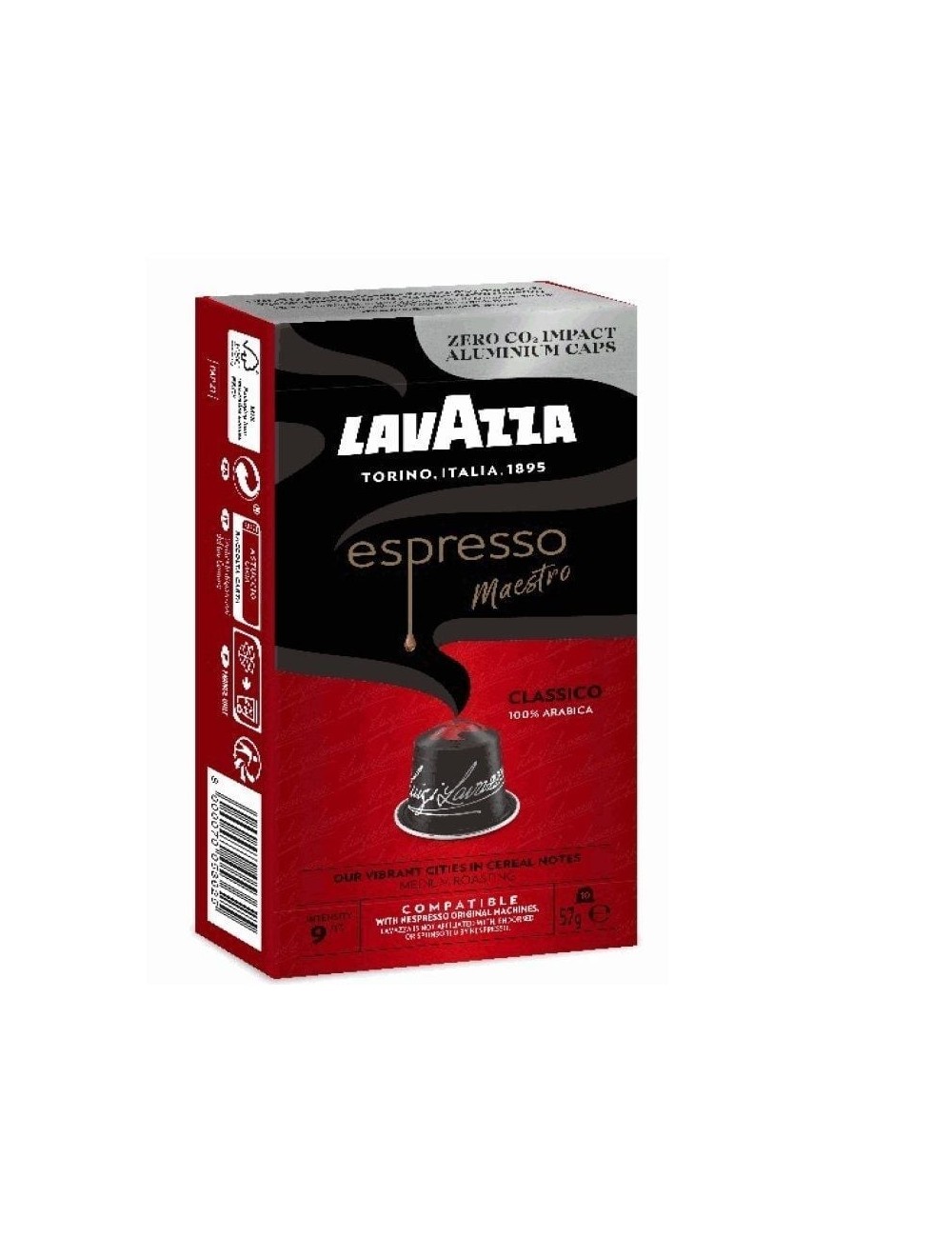 Cápsula Lavazza Espresso Maestro Clásico para cafeteras Nespresso/ Caja de 10