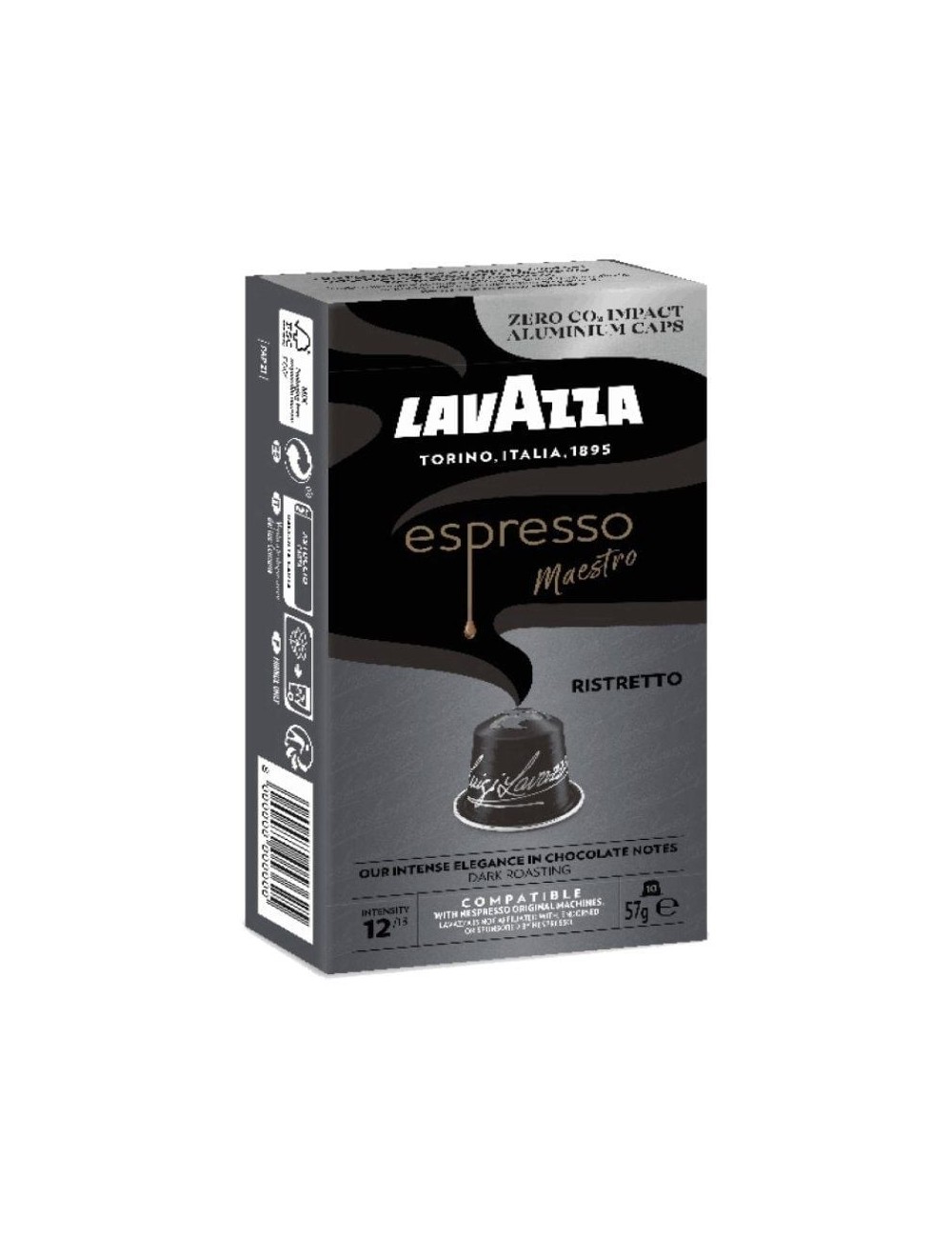 Cápsula Lavazza Espresso Maestro Ristretto para cafeteras Nespresso/ Caja de 10