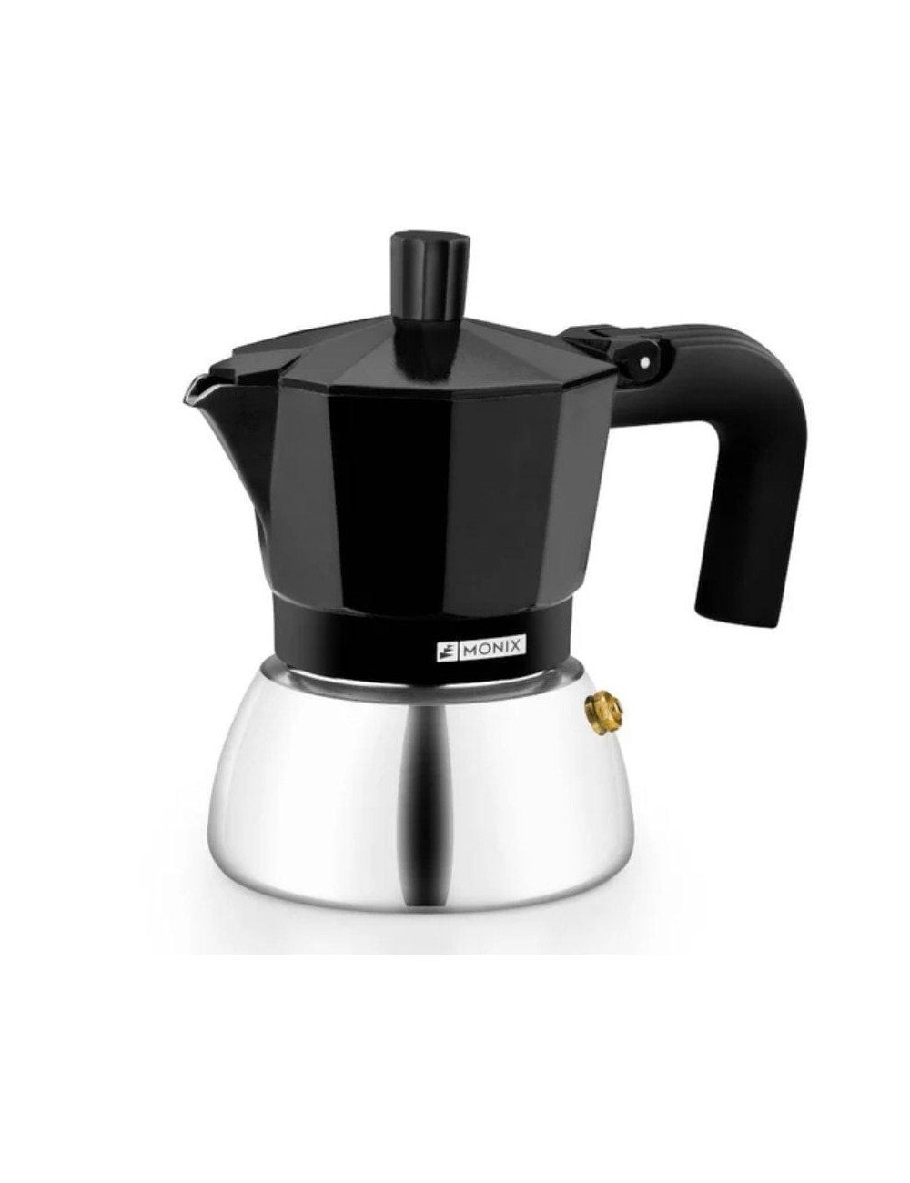 Cafetera Italiana Monix Induction Inox M863006/ 6 Tazas/ Negra