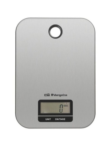 Báscula de Cocina Electrónica Orbegozo PC 1019/ hasta 5kg/ Plata