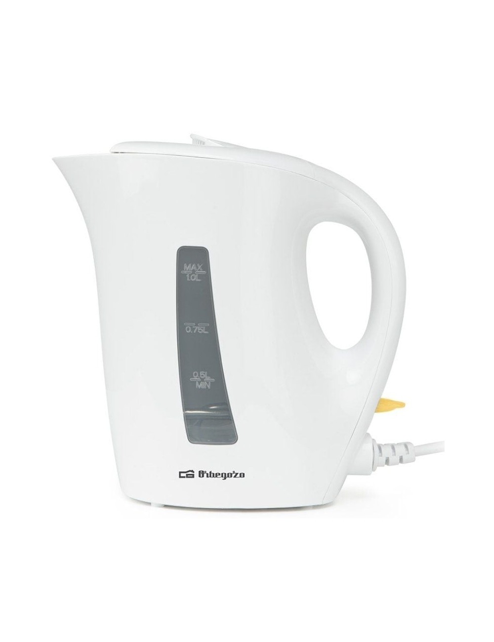 Hervidor de Agua Orbegozo KT 4150/ 1200W/ Capacidad 1L