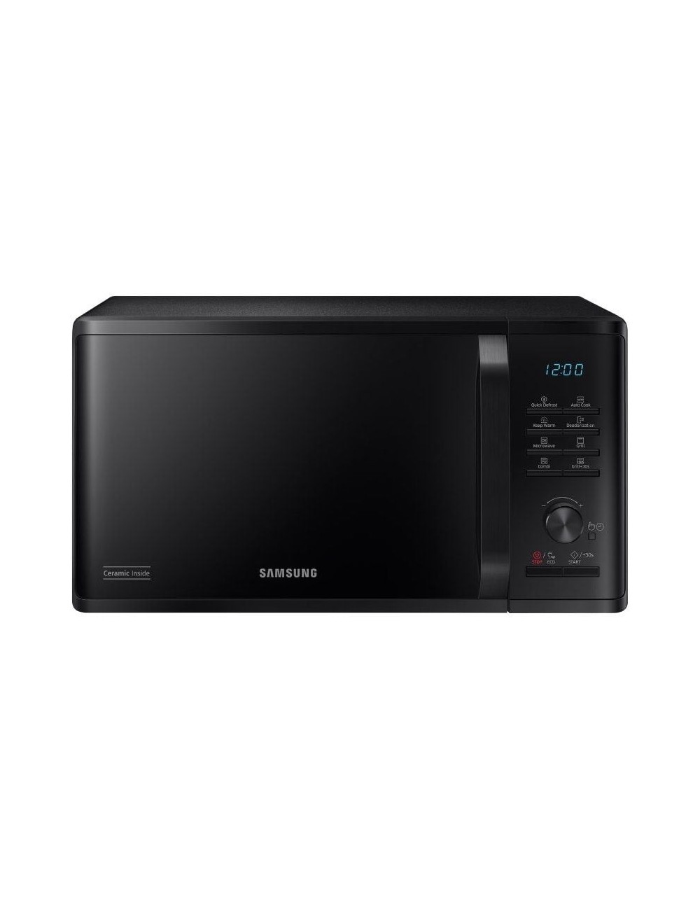 Microondas Samsung MG23K3515AK/E1/ 1250W/ Capacidad 23L/ Función Grill/ Negro
