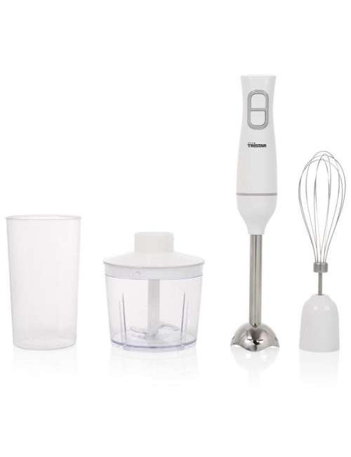 Batidora de mano Tristar MX-4881/ 350W/ Incluye Varillas, Picadora y Vaso Medidor