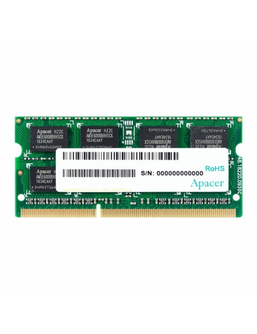 Memoria RAM Apacer DV.08G2K.KAM 8GB/ DDR3L/ 1600MHz/ 1.35V/ CL11/ SODIMM