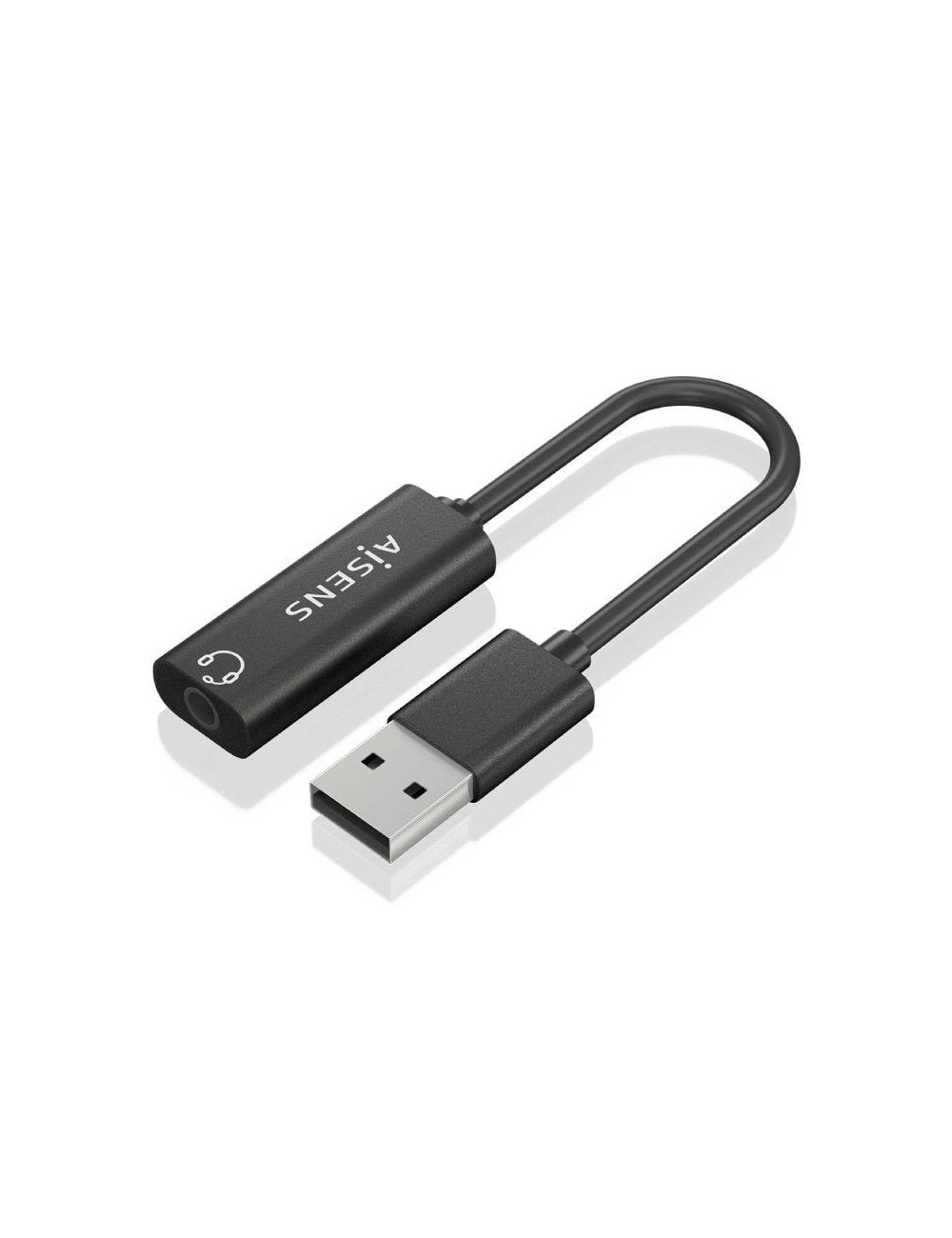 Tarjeta de Sonido Aisens A106-0770/ USB Macho - Jack 3.5 Hembra