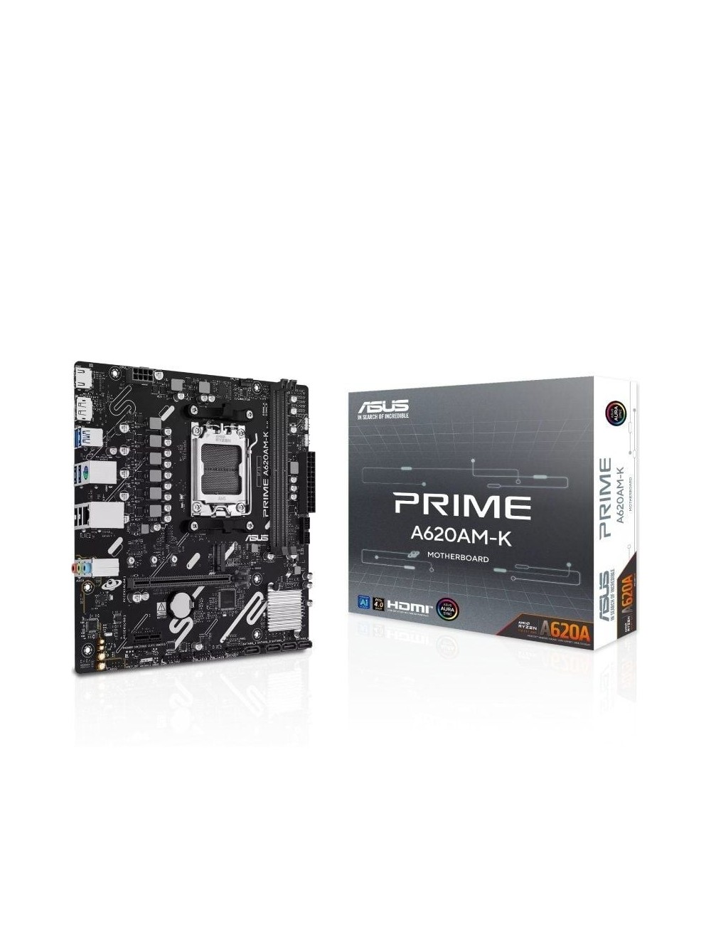 Placa Base Asus A620AM-K Socket AM5/ DDR5/ PCIe 4.0/ Micro ATX