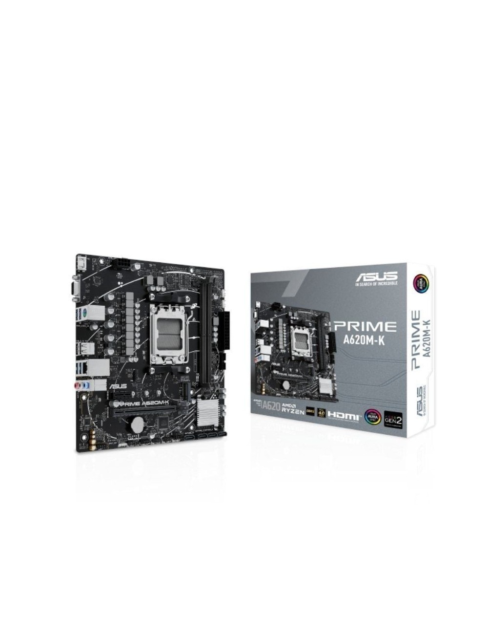 Placa Base Asus Prime A620M-K Socket AM5/ DDR5/ PCIe 4.0/ Micro ATX