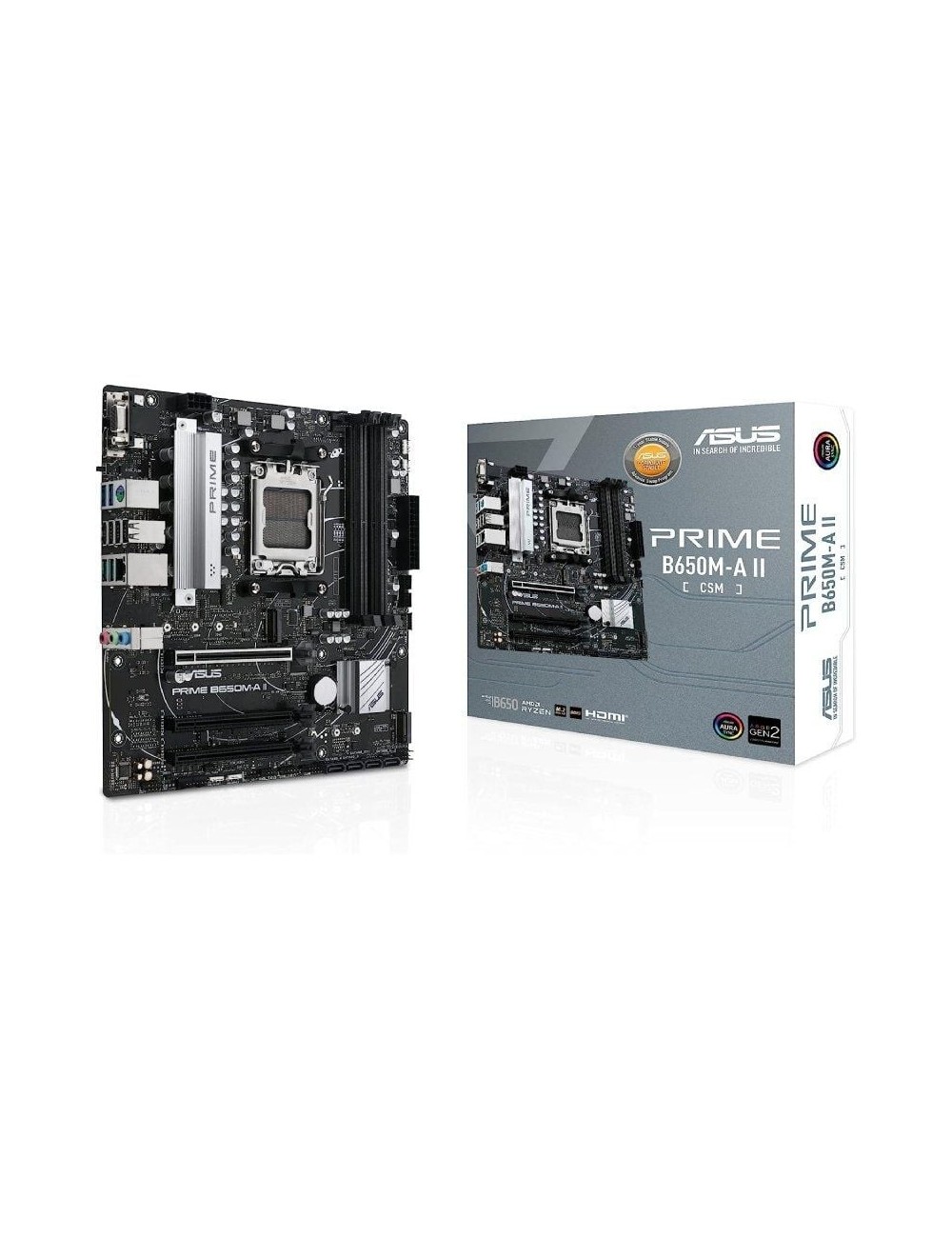 Placa Base Asus Prime B650M-A II-CSM/ Socket AM5/ DDR5/ PCIe 5.0/ Micro ATX