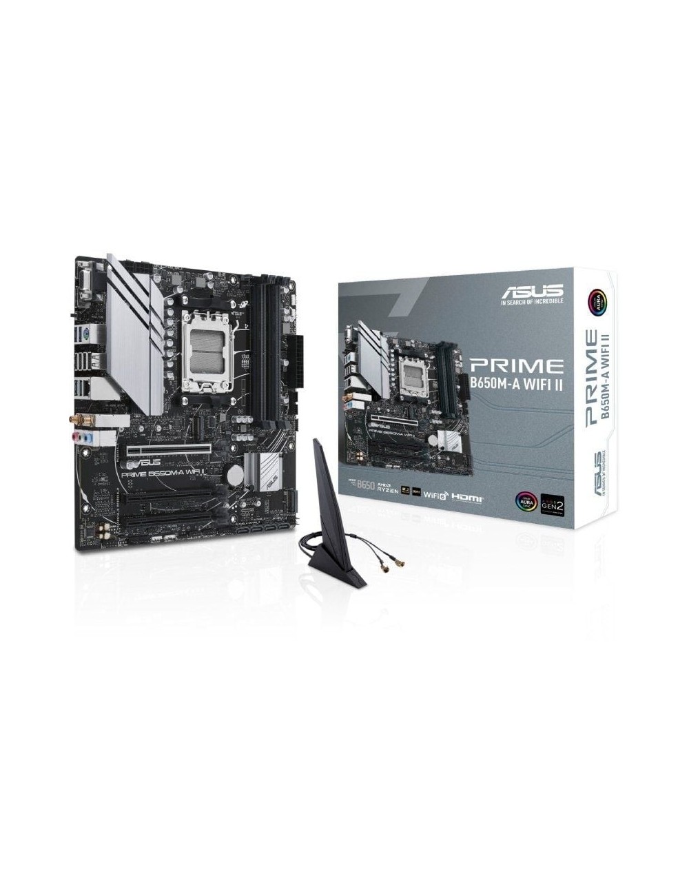Placa Base Asus Prime B650M-A WIFI II Socket AM5/ DDR5/ PCIe 5.0/ Micro ATX