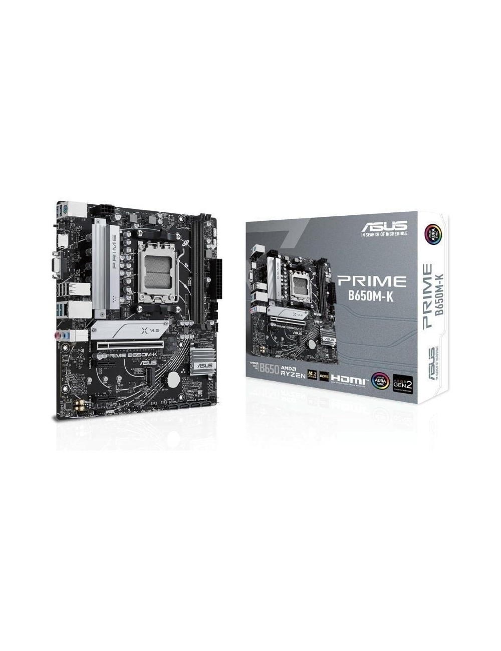 Placa Base Asus Prime B650M-K/ Socket AM5/ DDR5/ PCIe 5.0/ Micro ATX