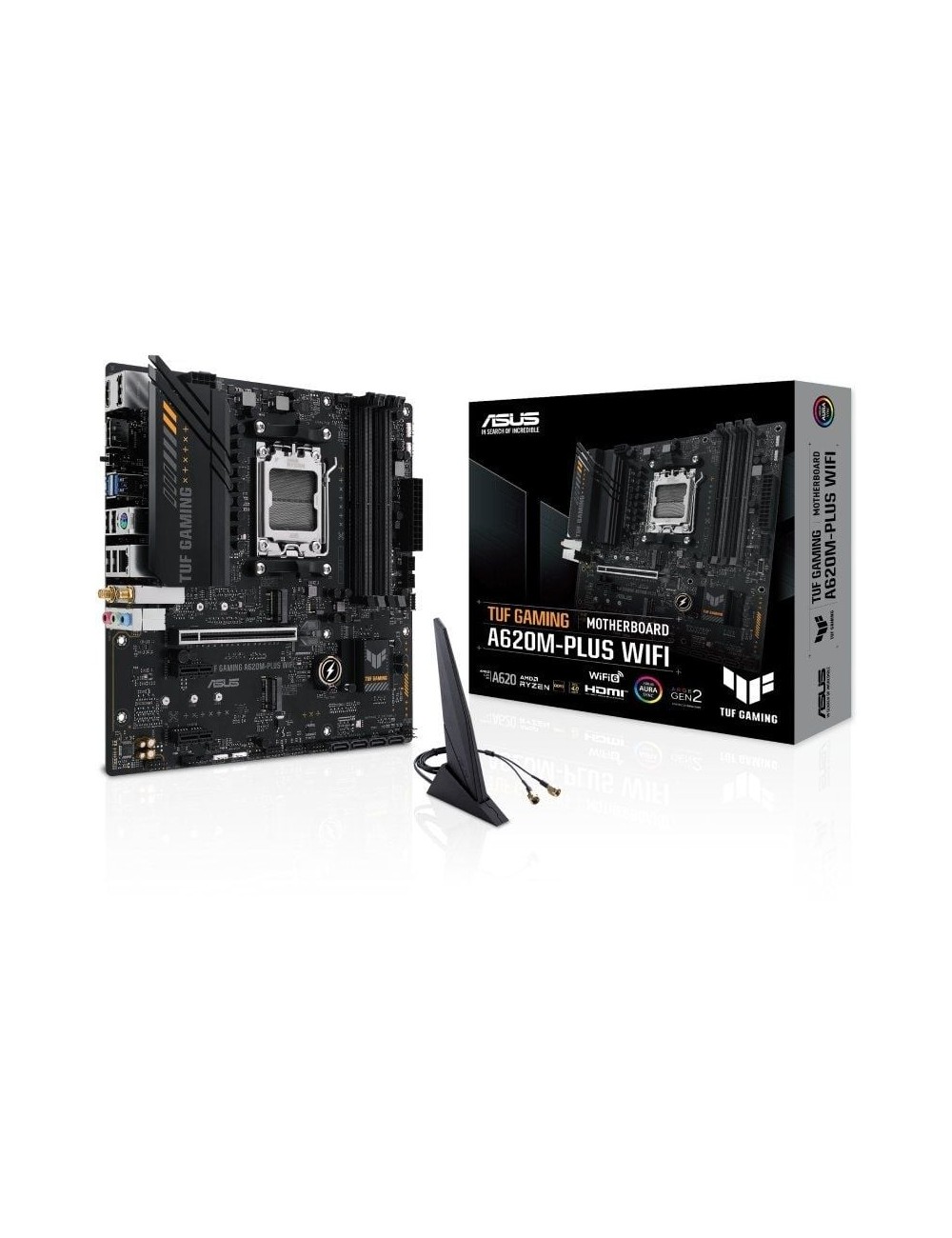 Placa Base Asus TUF GAMING A620M-PLUS WiFi Socket AM5/ DDR5/ PCIe 4.0/ Micro ATX