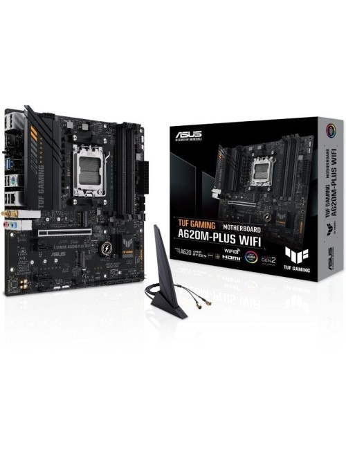 Placa Base Asus TUF GAMING A620M-PLUS WiFi Socket AM5/ DDR5/ PCIe 4.0/ Micro ATX