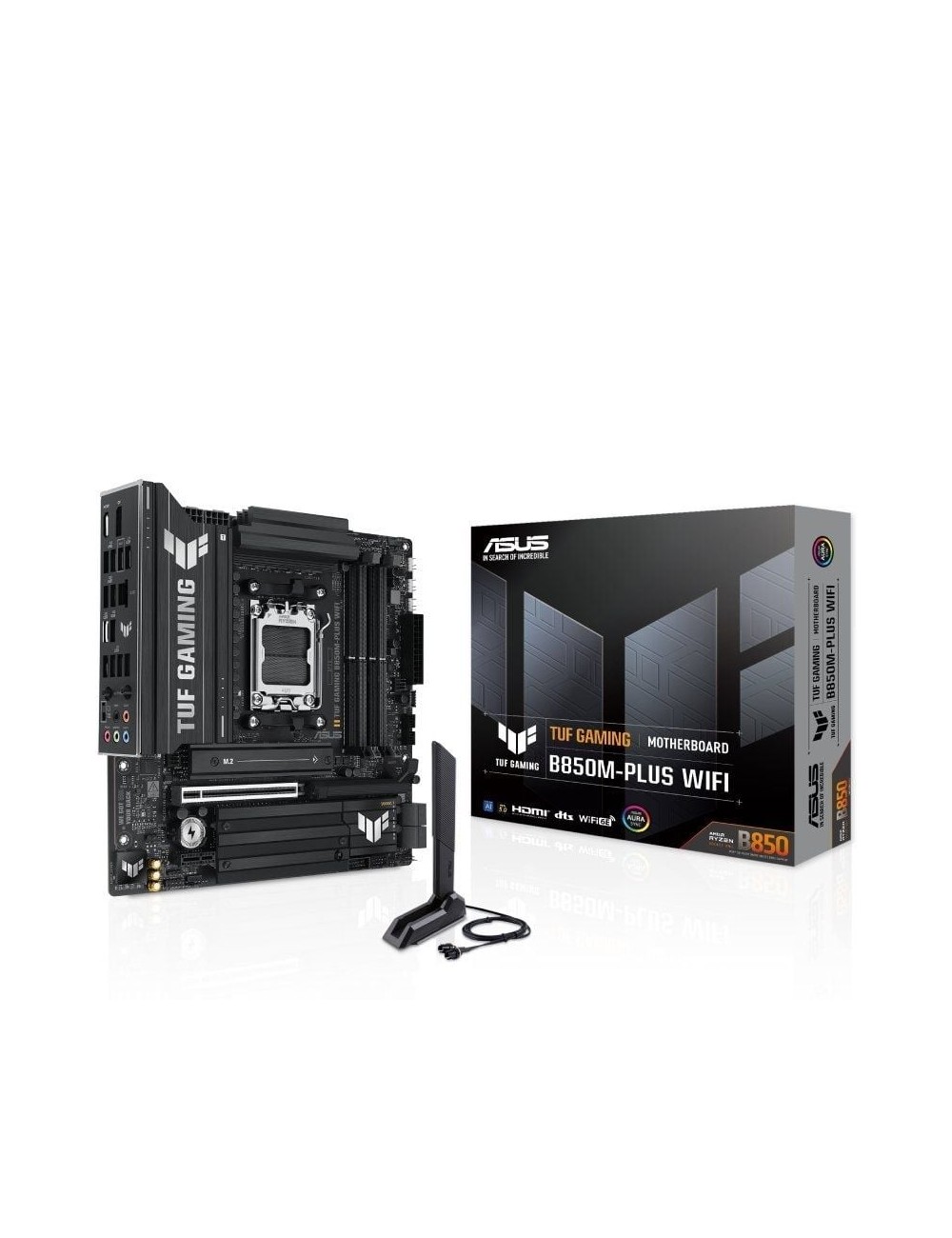 Placa Base Asus TUF GAMING B850M-PLUS WIFI Socket AM5/ DDR5/ PCIe 5.0/ Micro ATX