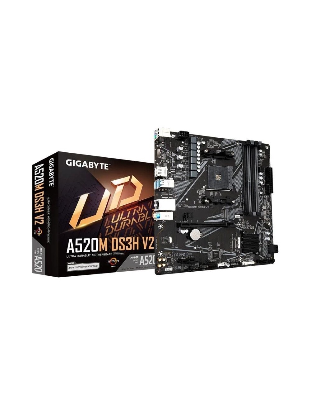 Placa Base Gigabyte A520M DS3H V2 Socket AM4/ DDR4/ PCIe 3.0/ Micro ATX