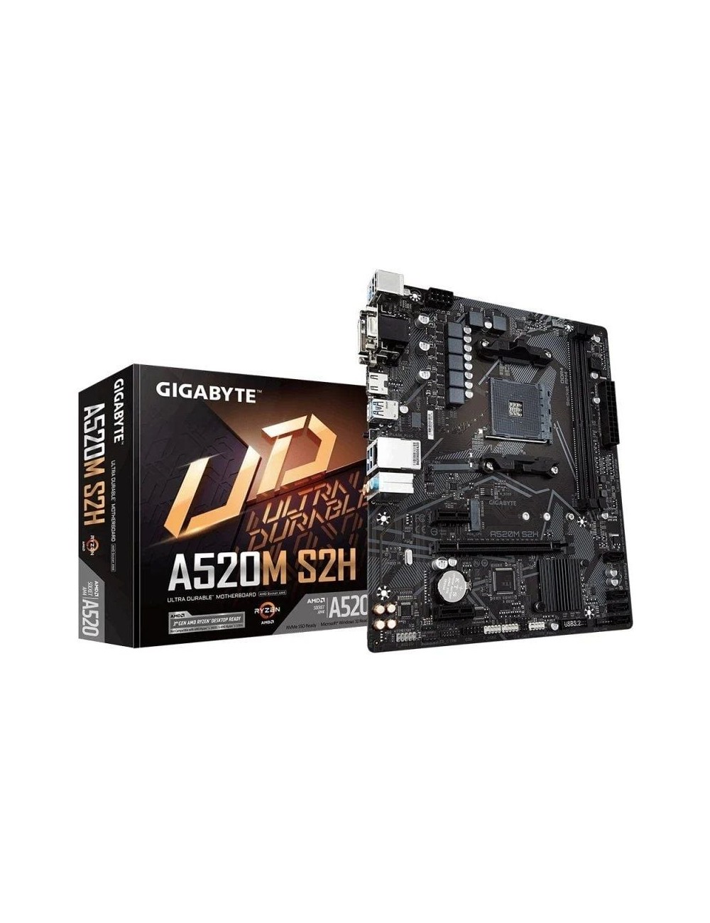 Placa Base Gigabyte A520M S2H Socket AM4/ Micro ATX