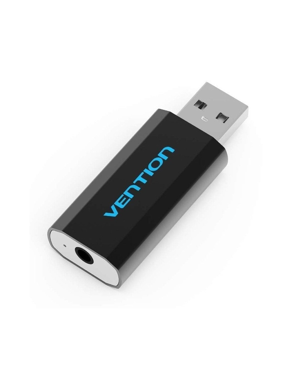 Tarjeta de Sonido Vention VAB-S15-B/ USB Macho - Jack 3.5 Hembra