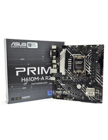 Placa Base Asus Prime H610M-A R2.0/ Socket 1700/ DDR5/ PCIe 4.0/ Micro ATX