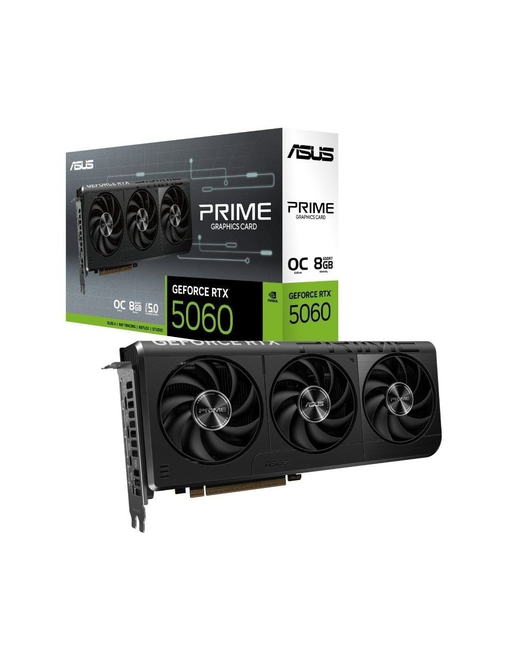 Tarjeta Gráfica Asus Prime GeForce RTX 5060 OC Edition/ 8GB GDDR7