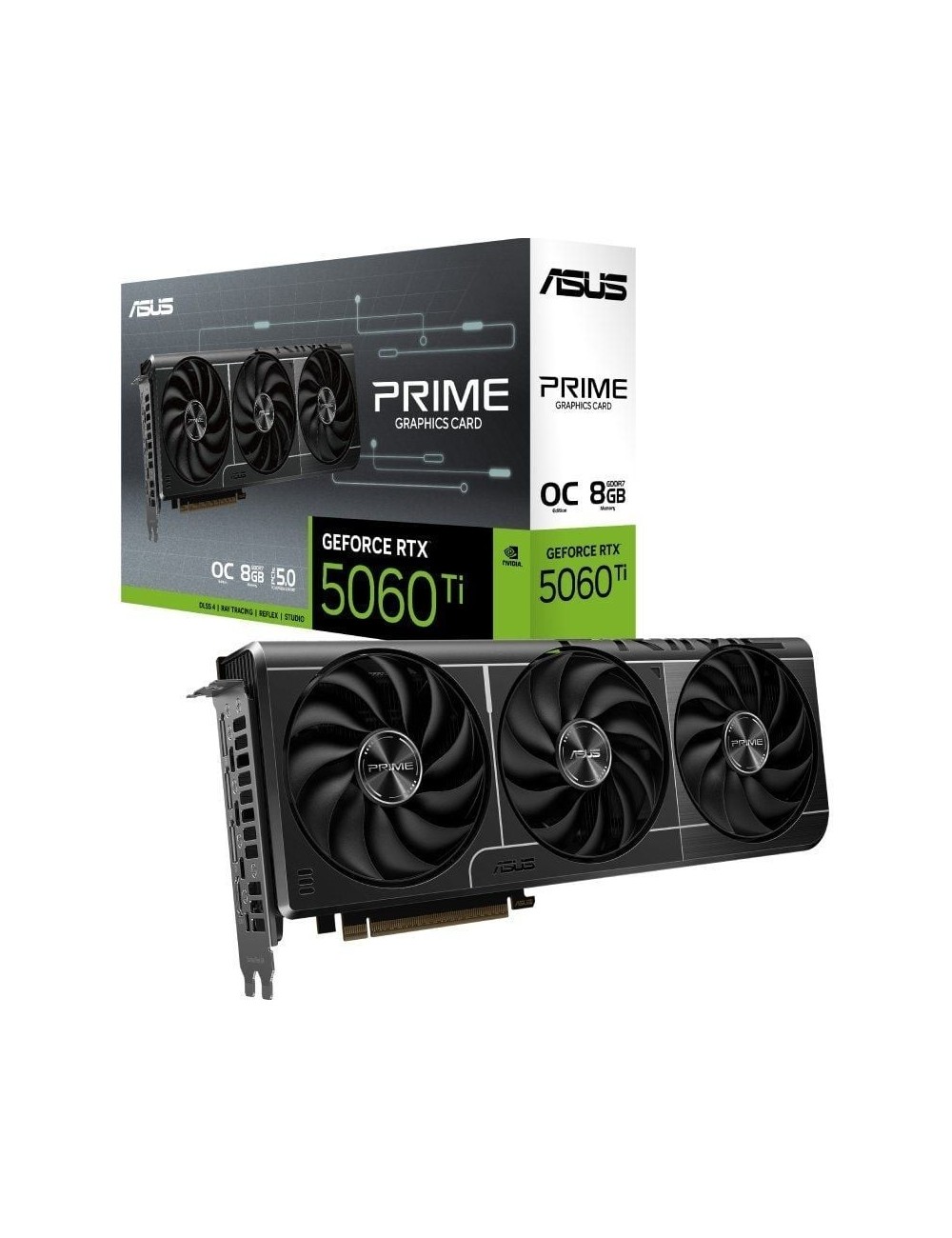 Tarjeta Gráfica Asus Prime GeForce RTX 5060 Ti OC Edition/ 8GB GDDR7