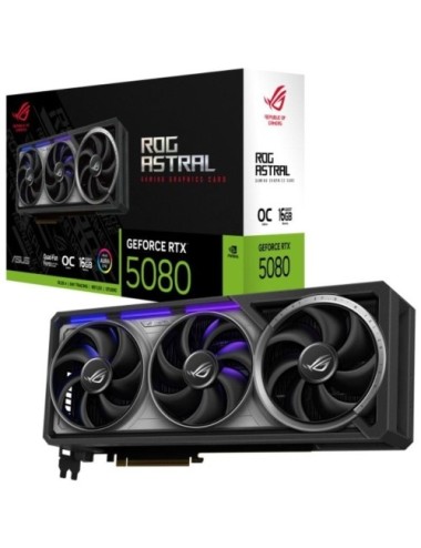 Tarjeta Gráfica Asus ROG Astral GeForce RTX 5080 OC/ 16GB GDDR7