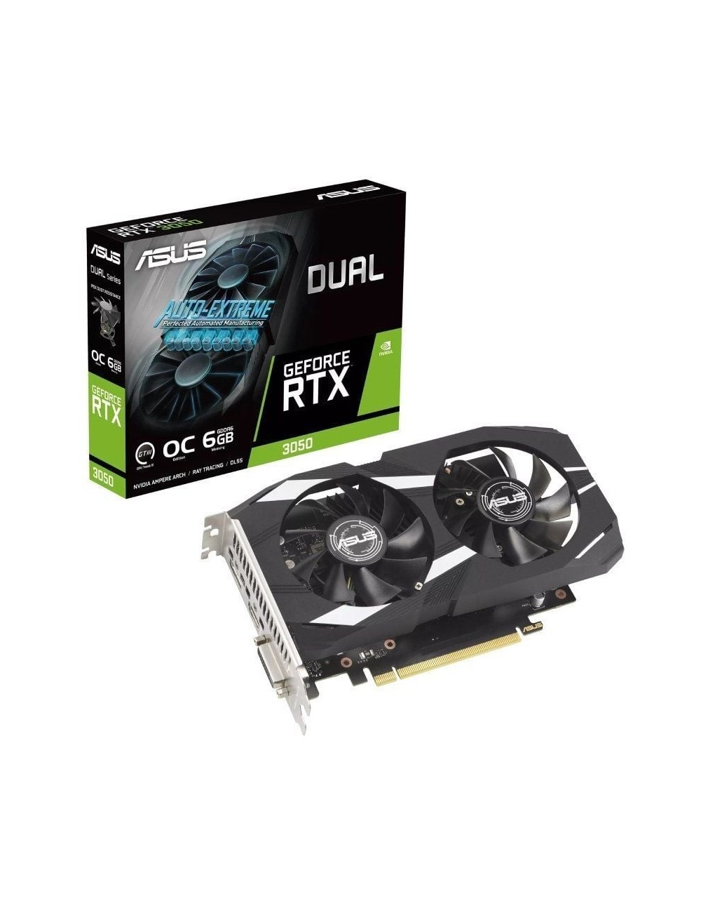 Tarjeta Gráfica Asus Dual GeForce RTX 3050 OC Edition/ 6GB GDDR6